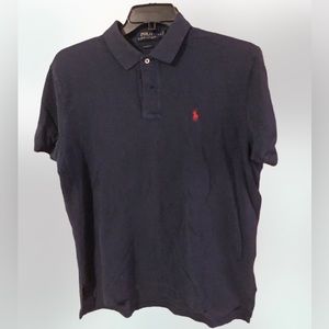 POLO pique polo, Navy blue, Size L